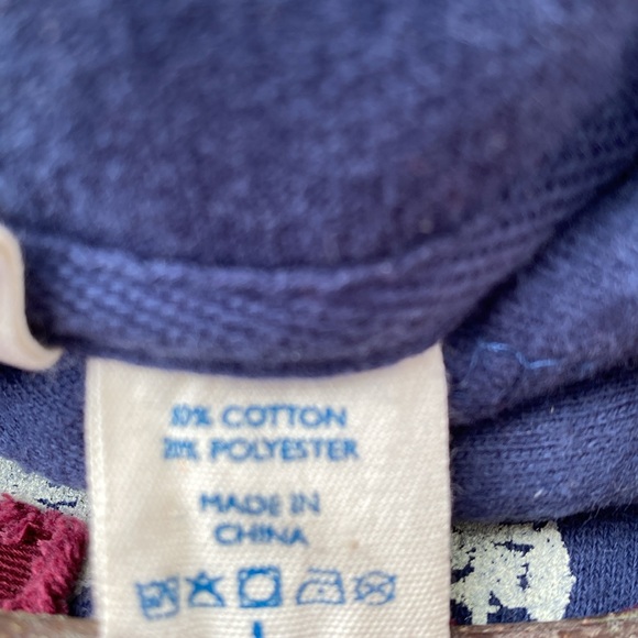 Blue 84 Blue Hoodie with Red and White Embroidery Maine - Picture 11 of 16